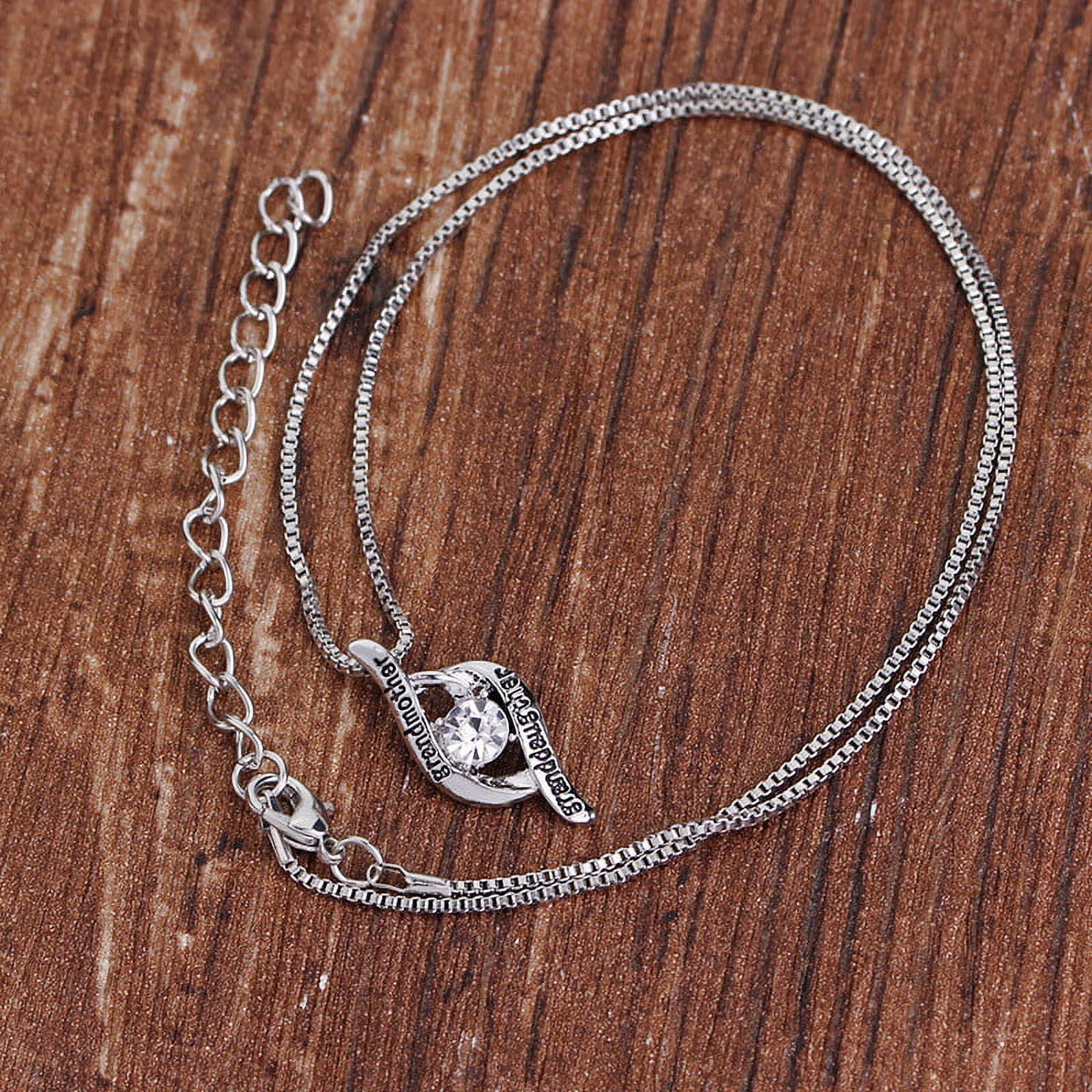 Chmadoxn Best Gifts for Women, Mother's Day Gifts for Grandma 925 Silver Mom Necklace Birthday Mother Day Jewelry Gifts for Grandma from GrandDaughter GrandSon - Image 3