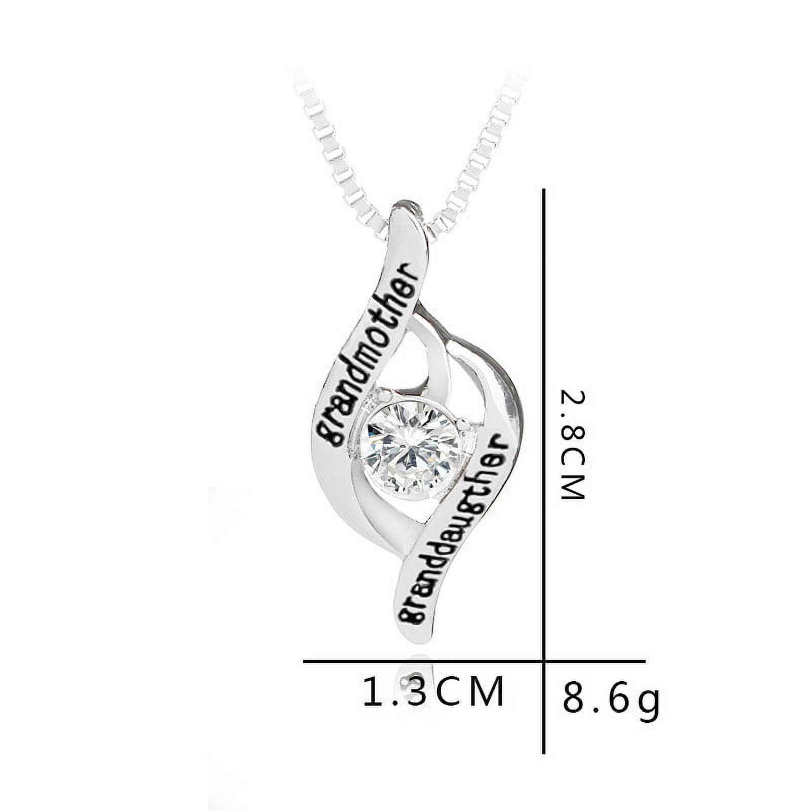 Chmadoxn Best Gifts for Women, Mother's Day Gifts for Grandma 925 Silver Mom Necklace Birthday Mother Day Jewelry Gifts for Grandma from GrandDaughter GrandSon - Image 4