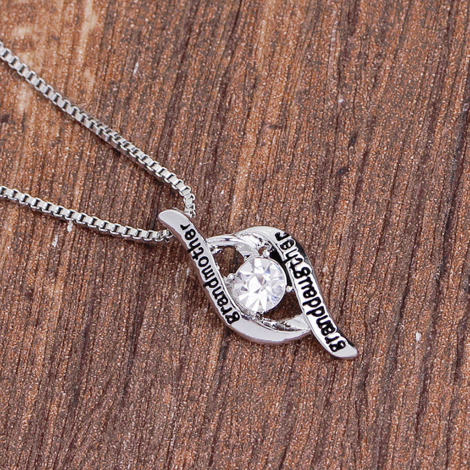 Chmadoxn Best Gifts for Women, Mother's Day Gifts for Grandma 925 Silver Mom Necklace Birthday Mother Day Jewelry Gifts for Grandma from GrandDaughter GrandSon - Image 5