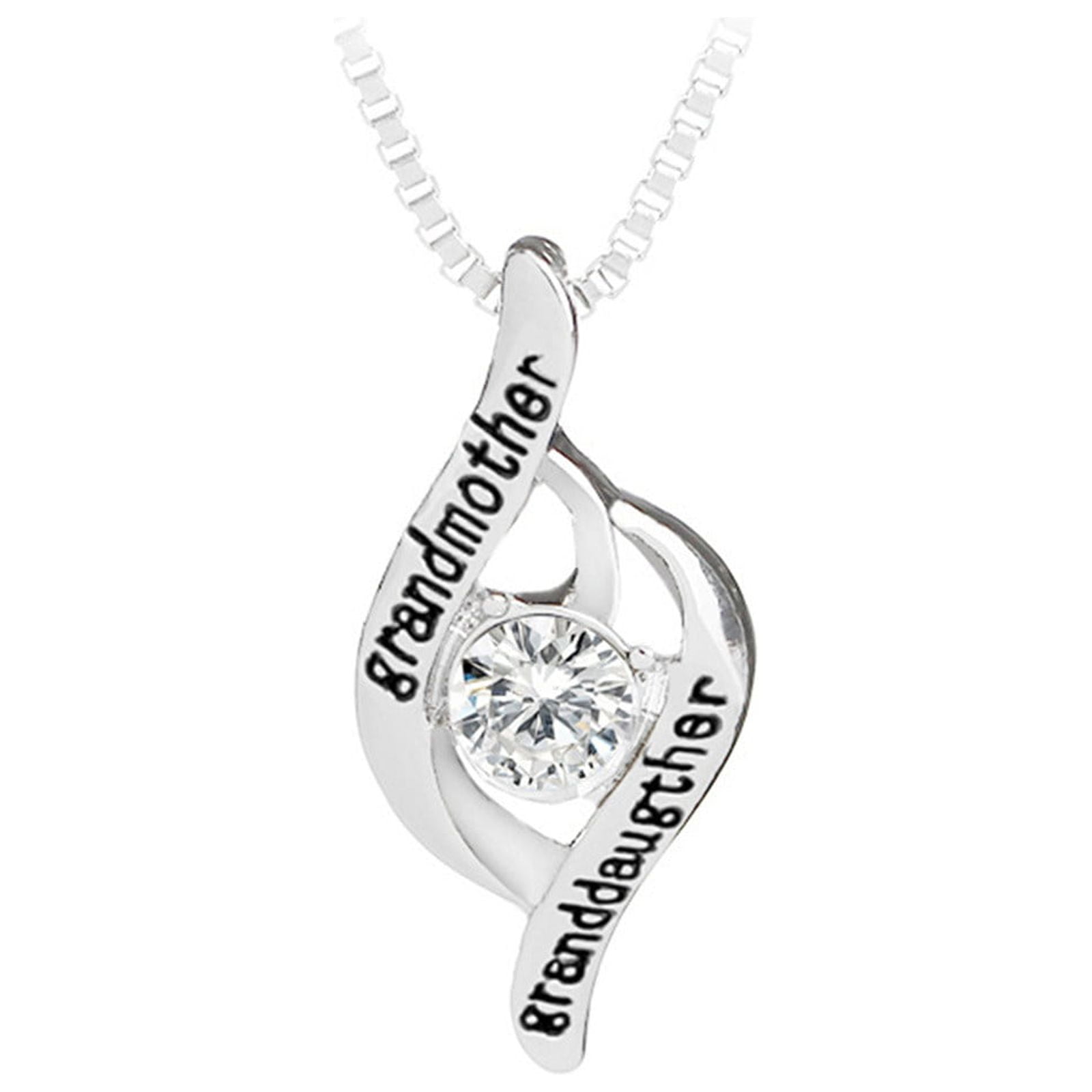 Chmadoxn Best Gifts for Women, Mother's Day Gifts for Grandma 925 Silver Mom Necklace Birthday Mother Day Jewelry Gifts for Grandma from GrandDaughter GrandSon - Image 6