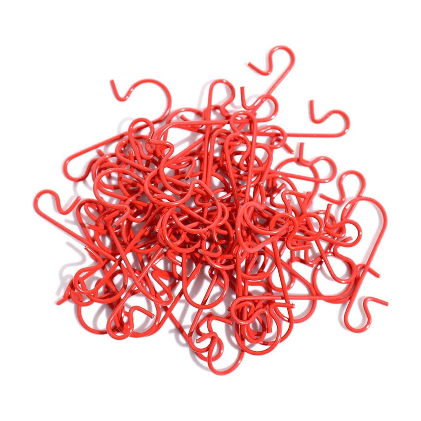 AYktou 50 Pack Christmas Ornament Hooks 0.47*1.18in Stainless Steel S-Shaped Hangers for Christmas Tree Decoration Christmas Stocking Balls Christmas Ornaments,Gold - Image 1