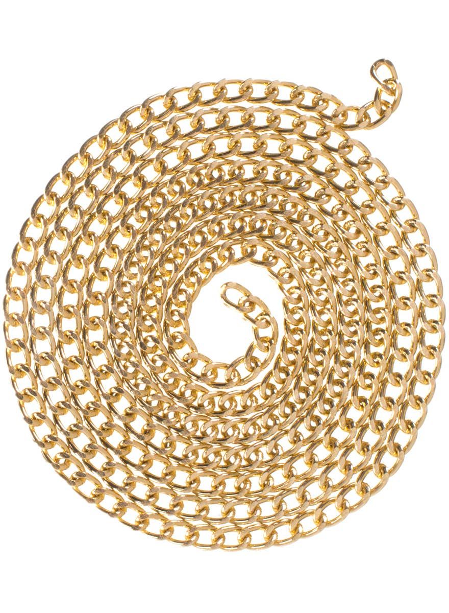 Long Gold Open End Single Strand Costume Chain - Image 1