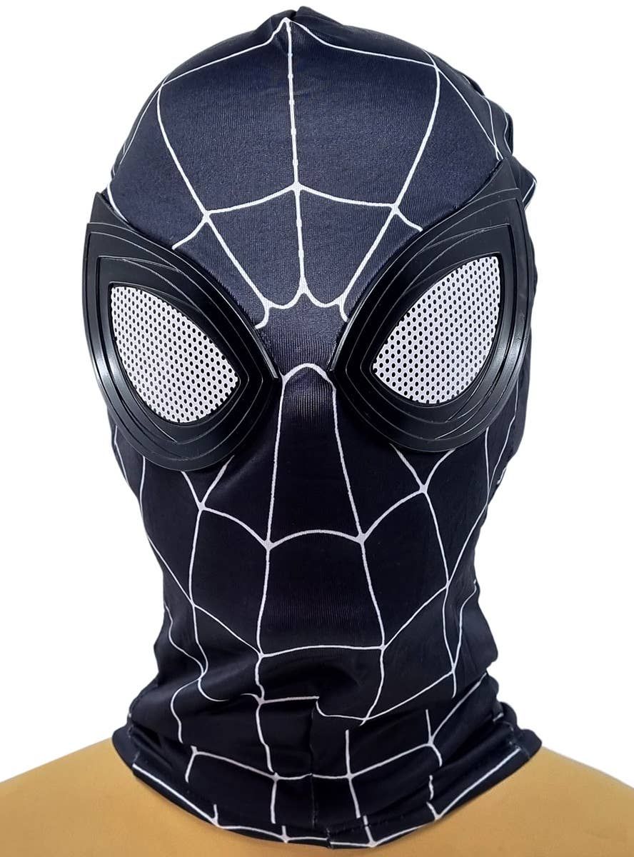 Spider Superhero Black Suit Costume Mask - Image 1