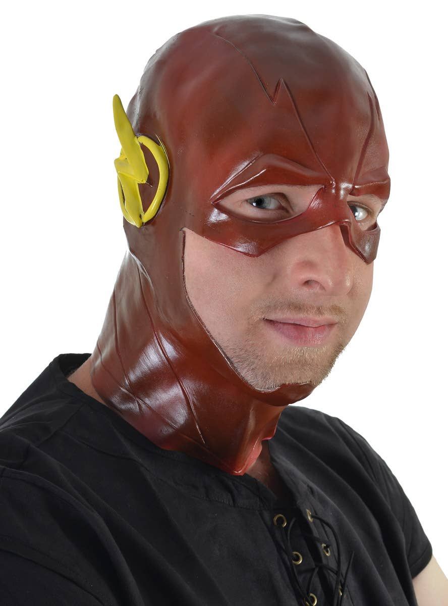 Speedy Hero Rubber Latex Full Head Costume Mask - Image 1