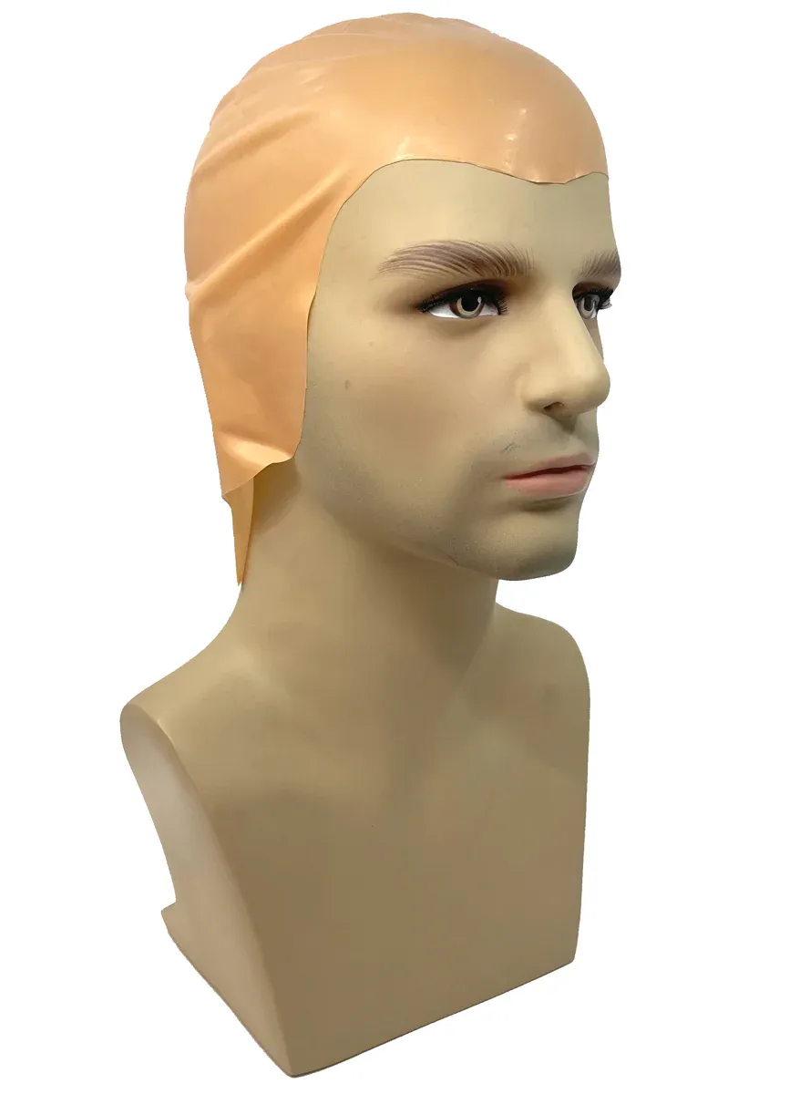 Deluxe Beige Skin Colour Latex Bald Cap - Image 1