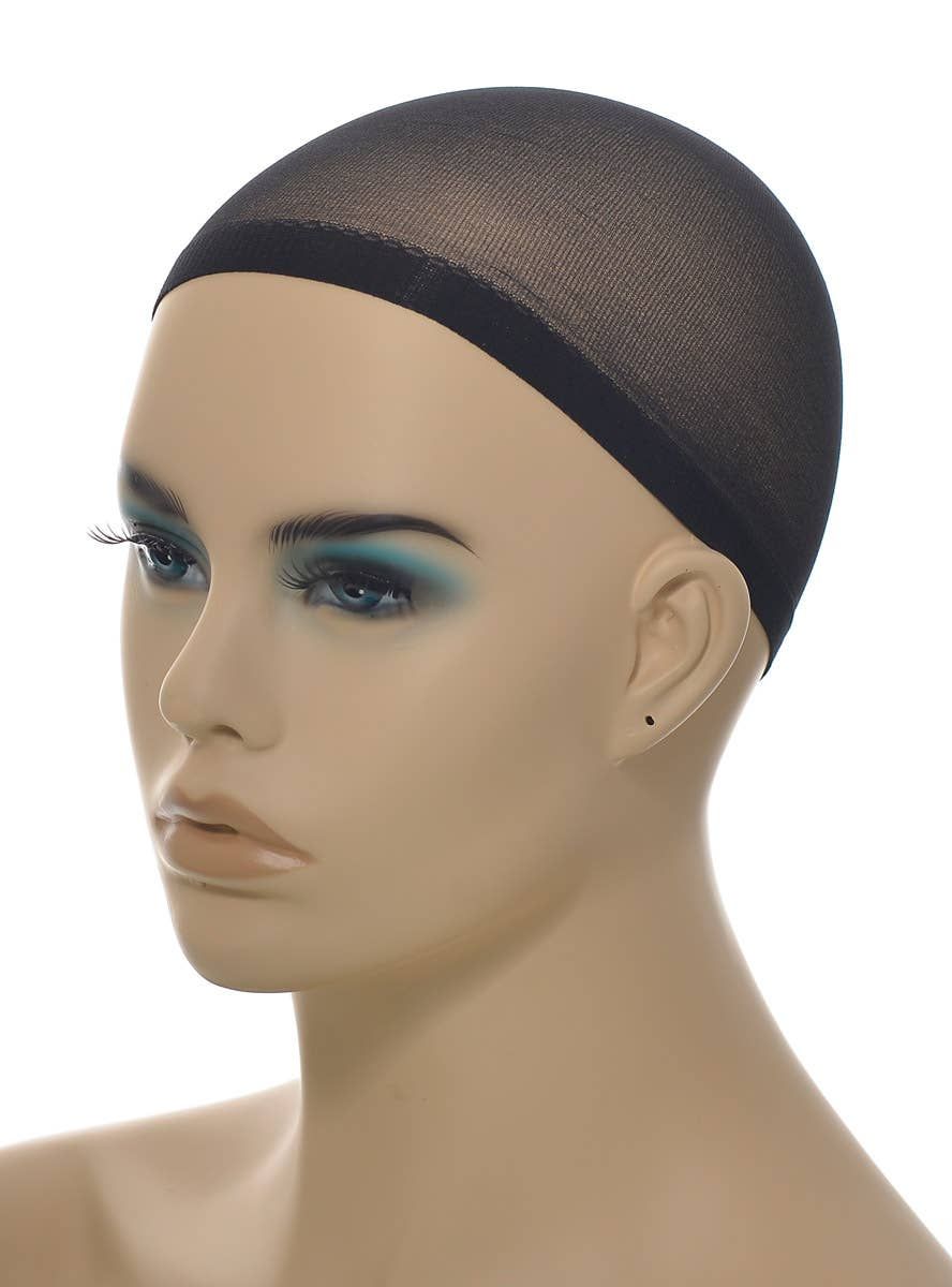 Midnight Collection 2 Pack Black Stocking Fabric Wig Cap - Image 1