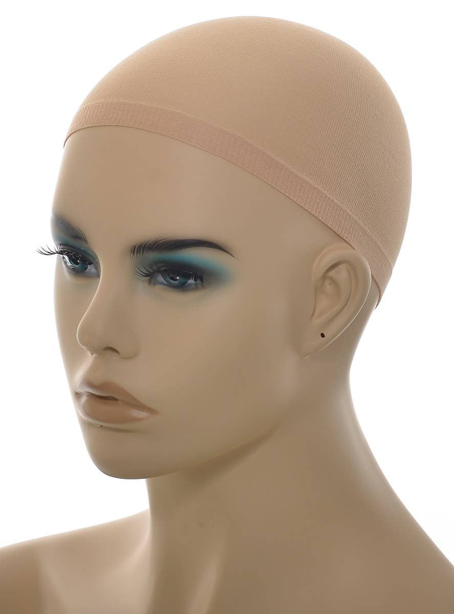 Midnight Collection 2 Pack Light Beige Stocking Fabric Wig Cap - Image 1