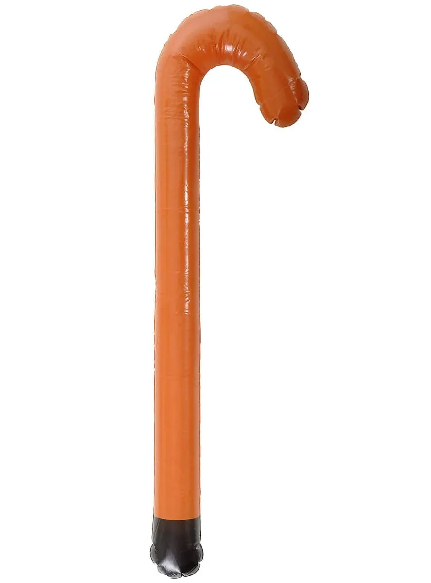 Inflatable Hooked Walking Stick Costume Accessory - Image 1