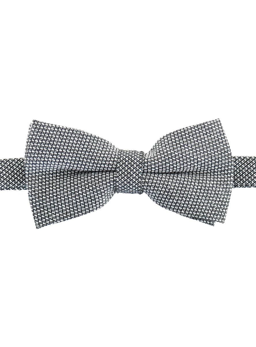 Adjustable Houndstooth Bow Tie Costume Accessory - Image 1
