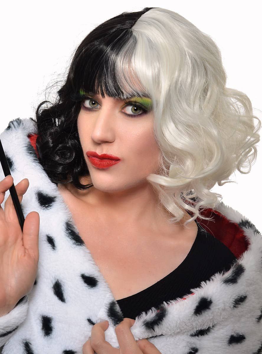 Deluxe Short Curly Heat Resistant Womens Dog Napper Costume Wig - Image 1