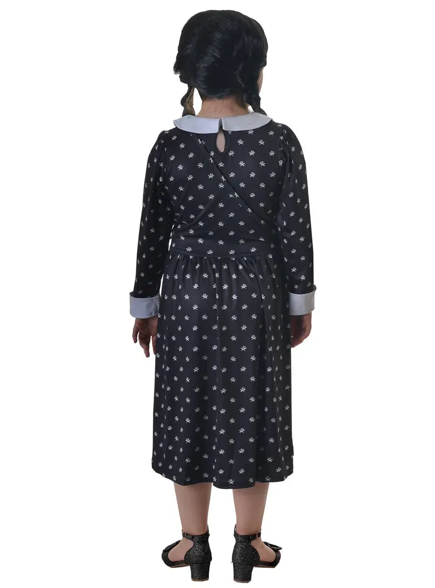 Wednesday Addams Girls Halloween Costume and Bag - Image 2