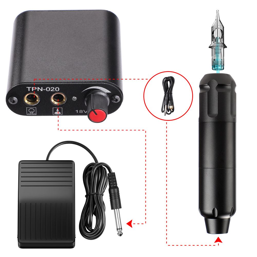 Wireless Tattoo Tattoo Kit Complete with 10pcs Tattoo Cartridge Needles Tattoo Battery Kit Tattoo Complete Wireless Tattoo Machine Kit - Image 3