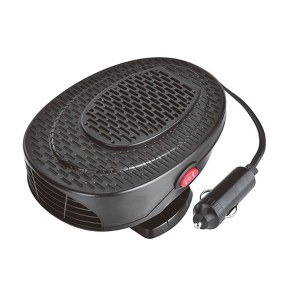 Car Heater, 12V 150W Car Fan, Car Windscreen Quick Defrost & Defog, Plug-in Cigarette Lighter, 2-in-1 Heating & Cooling Adjustable Thermostat, Black - Image 1
