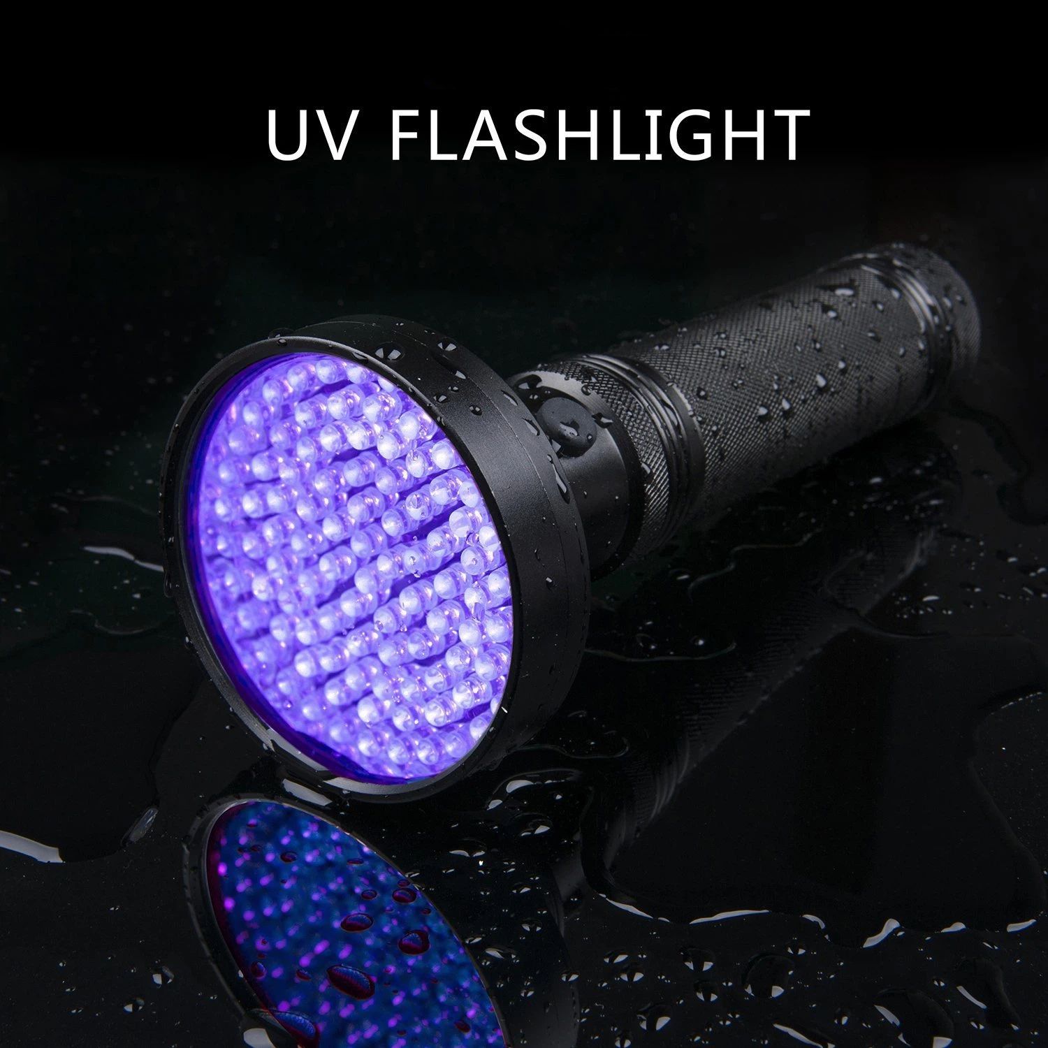 Ultraviolet Flashlights UV Detector, LED Flashlights  Pet Urine Detector for Cat Urine, Stains, Bed Bug, Batteries not Included (100-UV purple flashlight) - Image 3