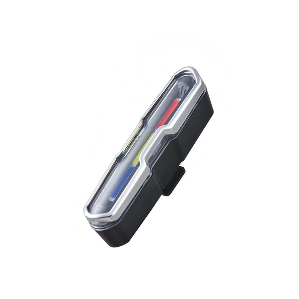 USB Rechargeable Tail Light, LED Night Cycling Bike Warning Rear Tail Light  for Cycling Safety(Red & Blue & White) - Image 1