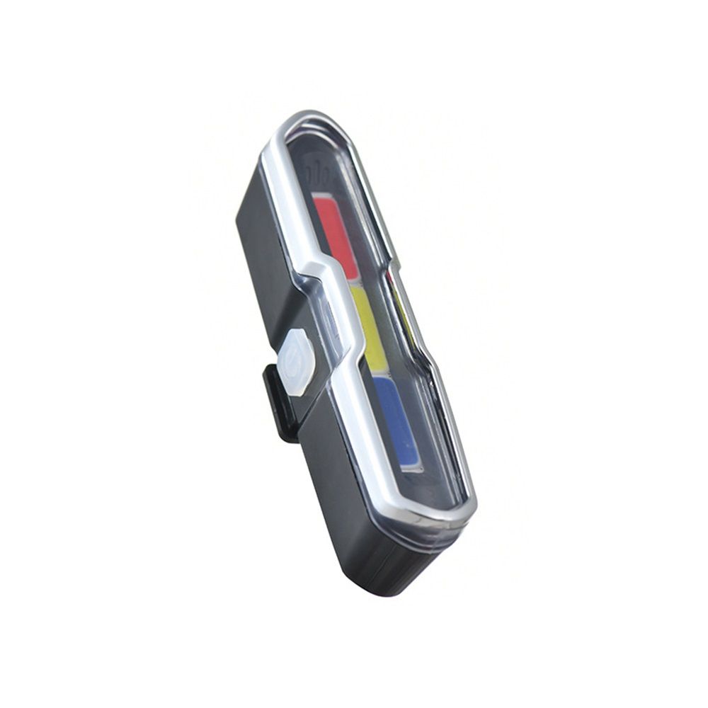USB Rechargeable Tail Light, LED Night Cycling Bike Warning Rear Tail Light  for Cycling Safety(Red & Blue & White) - Image 2