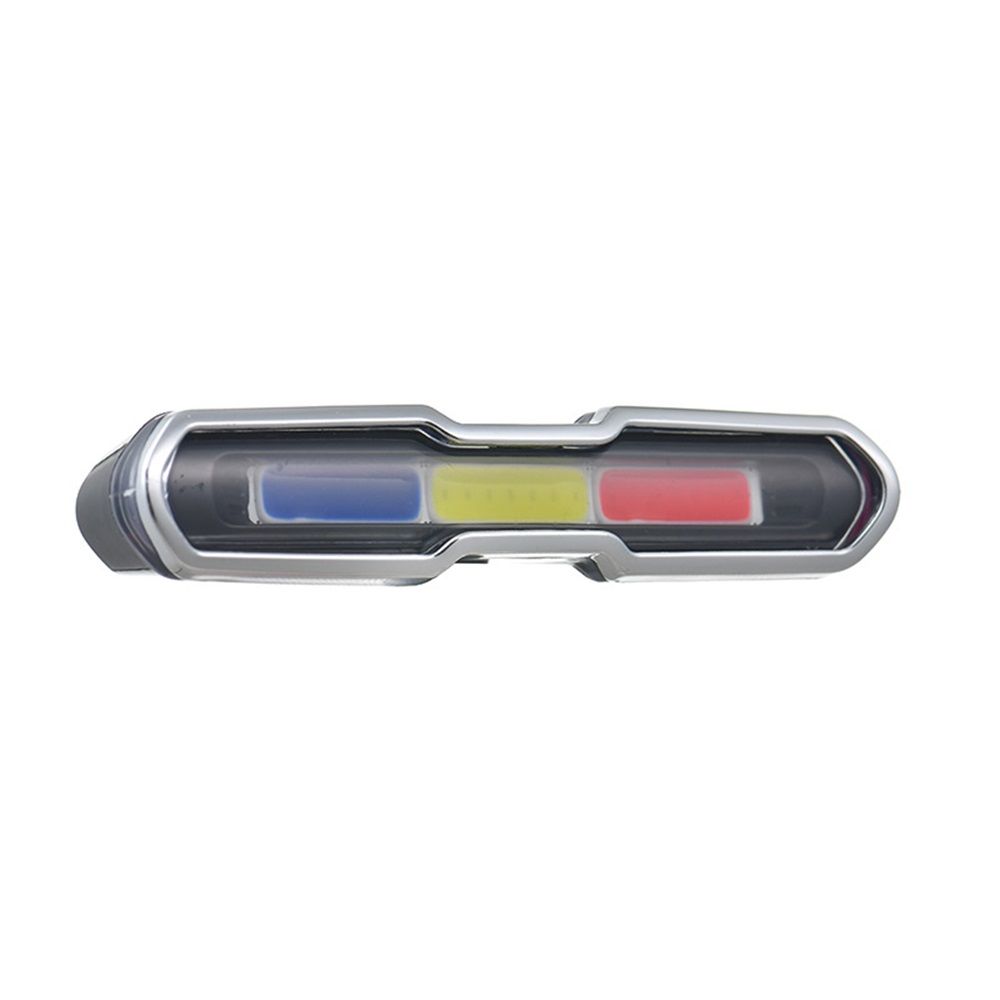 USB Rechargeable Tail Light, LED Night Cycling Bike Warning Rear Tail Light  for Cycling Safety(Red & Blue & White) - Image 5
