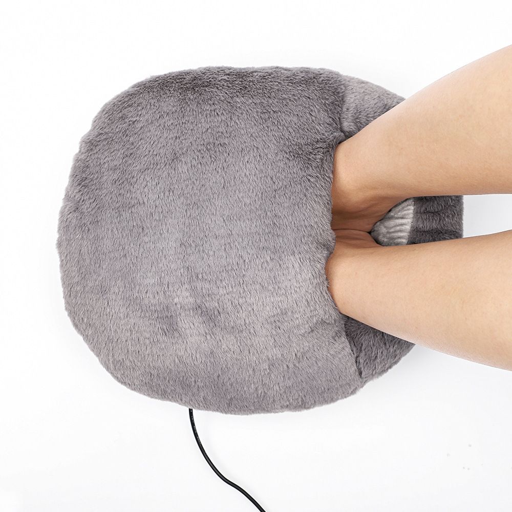 Electric Heated Foot Warmers USB Slippers for Men and Women, Heating Pad Feet Warmer,Foot Heating Warmer for Heat Therapy and Pain Relief Gray - Image 2