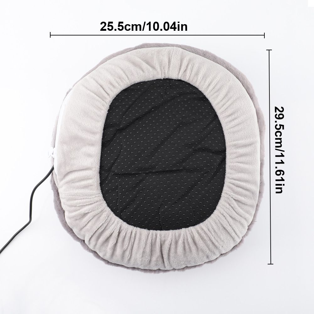 Electric Heated Foot Warmers USB Slippers for Men and Women, Heating Pad Feet Warmer,Foot Heating Warmer for Heat Therapy and Pain Relief Gray - Image 5