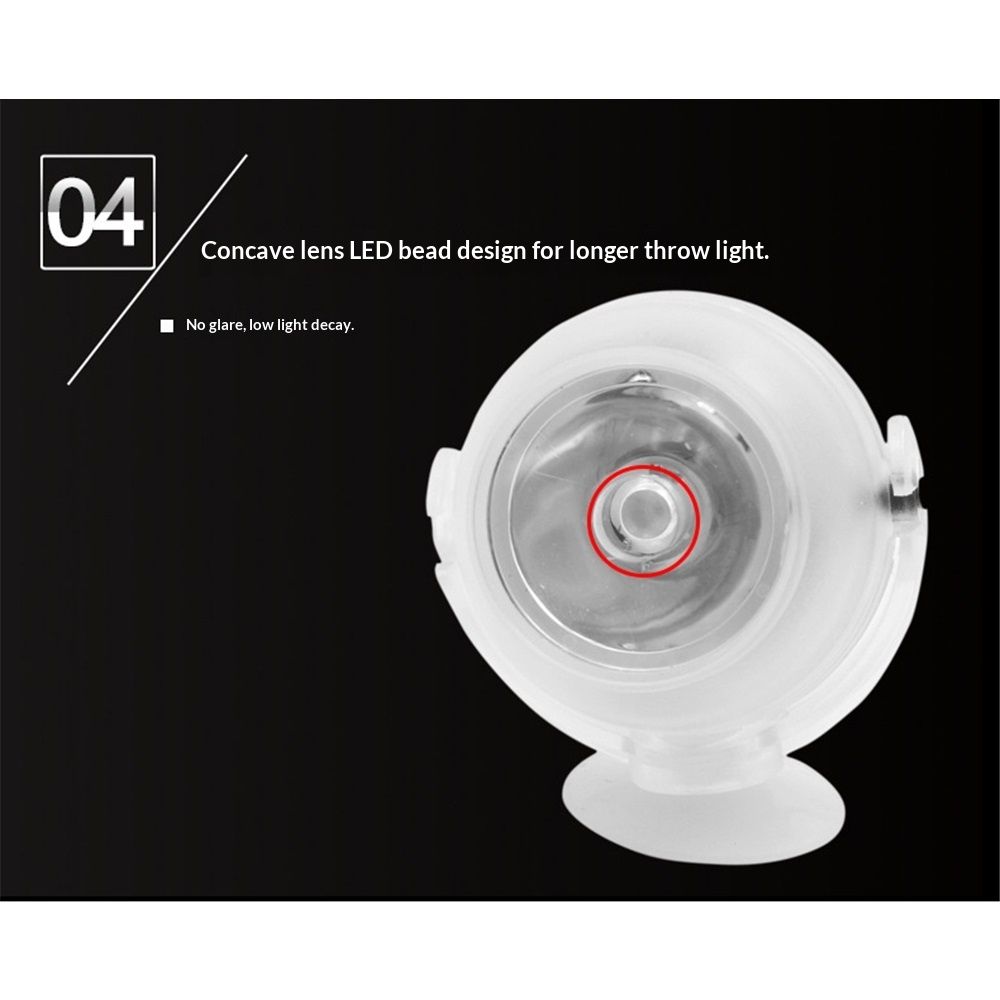 2pcs LED Fish Spot Light, Rotation Mini RGB Spotlights Submersible Lamp for Aquarium Fountain Pond Water Garden - Image 5
