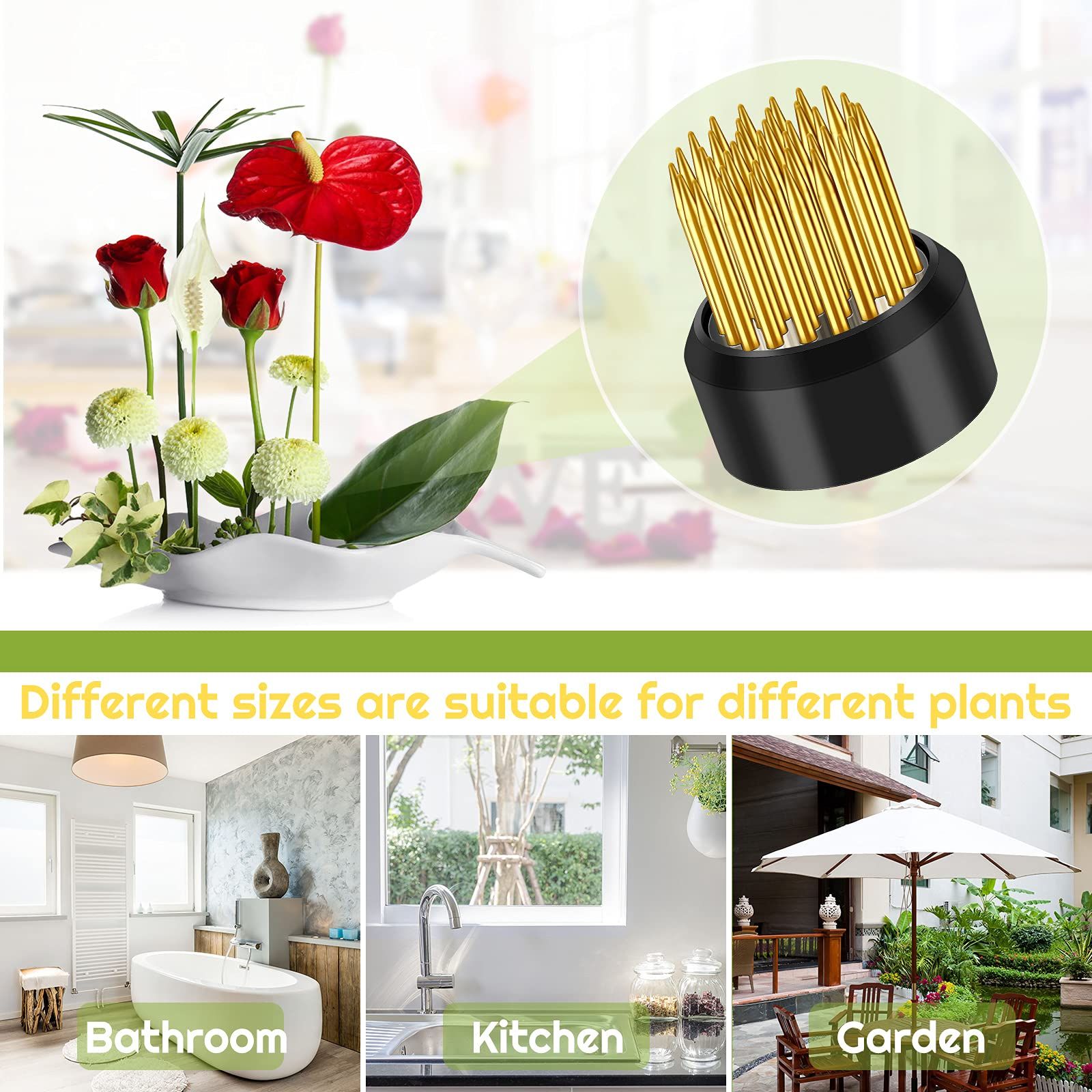 6 Pcs Flower Frogs Floral Frog Arrangements Supplies Flower Arranging Ikebana Pin Holder Arranger Fixed Tools for Small Vase Plant Fixation Decoration - Image 4