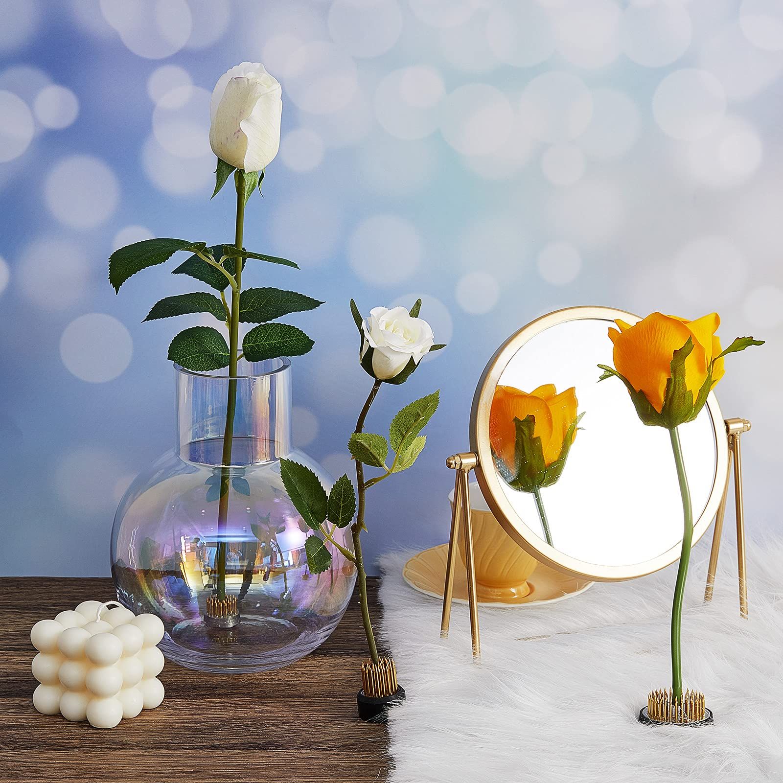 6 Pcs Flower Frogs Floral Frog Arrangements Supplies Flower Arranging Ikebana Pin Holder Arranger Fixed Tools for Small Vase Plant Fixation Decoration - Image 5
