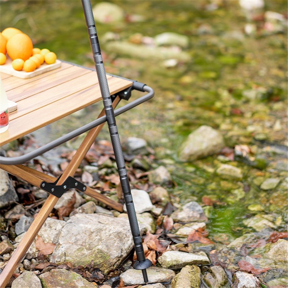 Hiking Stick Walking Staff - Outdoor Multitool Gear Trekking Pole Collapsible Retractable Premium - Image 2