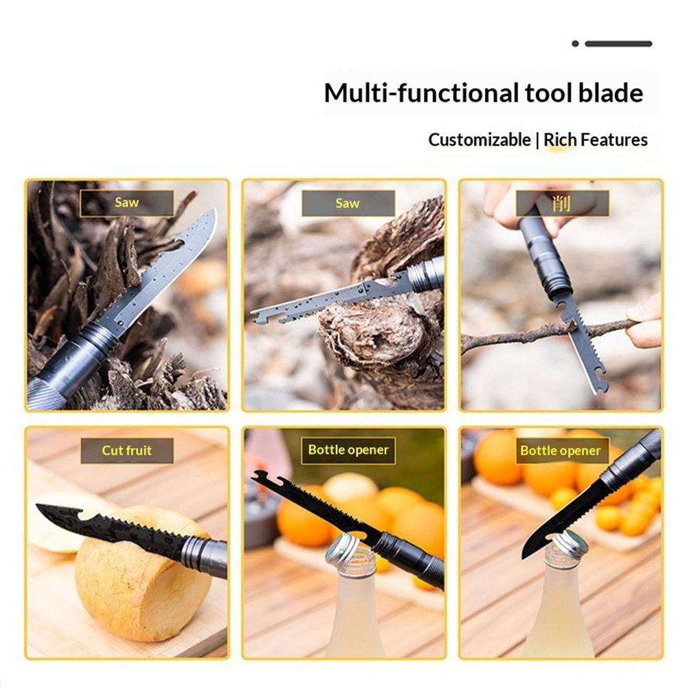 Hiking Stick Walking Staff - Outdoor Multitool Gear Trekking Pole Collapsible Retractable Premium - Image 5