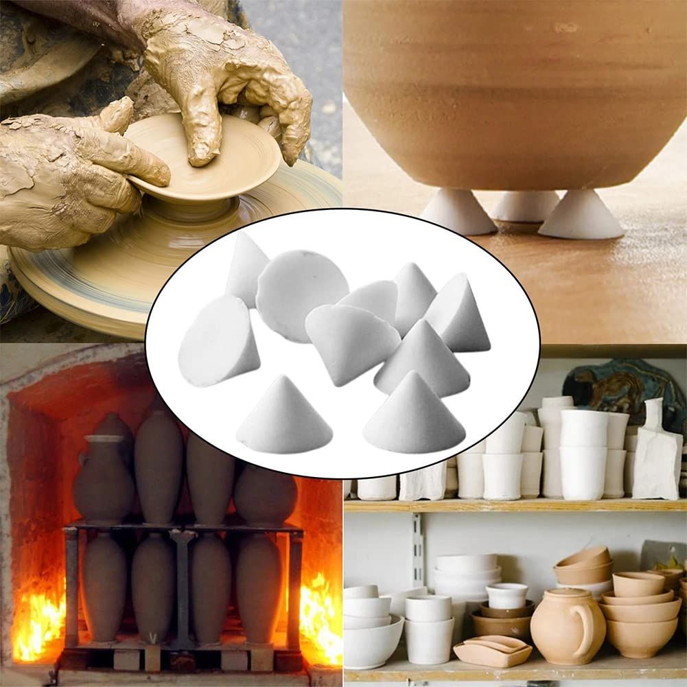 50 Pieces Pottery Kiln Nails Ceramic Refractory Support Nails High Temperature Cone Support Nails Reusable Resistant Pottery Tools Kiln Tool - Image 2