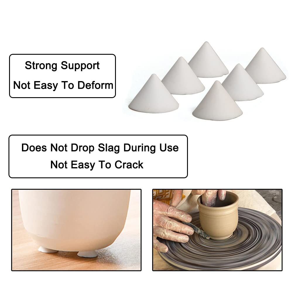 50 Pieces Pottery Kiln Nails Ceramic Refractory Support Nails High Temperature Cone Support Nails Reusable Resistant Pottery Tools Kiln Tool - Image 3
