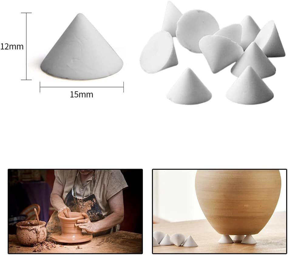 50 Pieces Pottery Kiln Nails Ceramic Refractory Support Nails High Temperature Cone Support Nails Reusable Resistant Pottery Tools Kiln Tool - Image 5