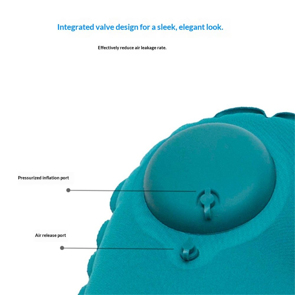 2 Pcs Inflatable Bath Pillows for Tub Bath Head and Neck U Shaped Blow up Full Body Travel Pillow with Adjustable Button Bath Tub Pillows for Airplanes Shower Spa - Image 2