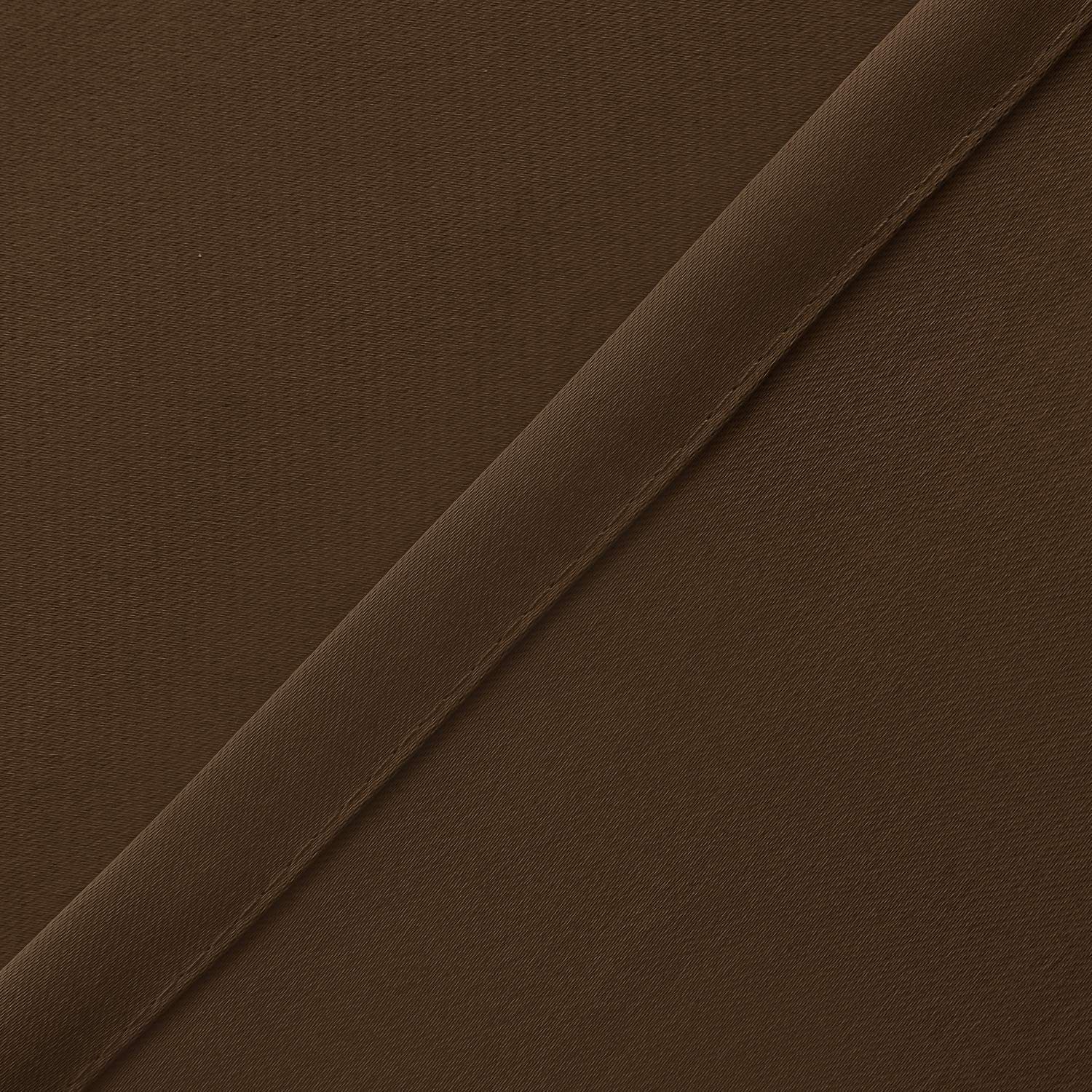 Valance Curtains Blackout Solid Rod Pocket Valances for Living Room and Bedroom, 45*145cm  Brown, 1 Panel - Image 4