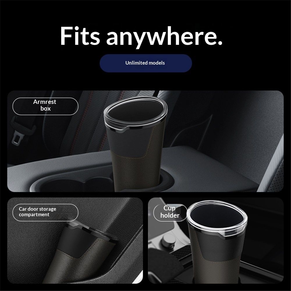 Leakproof Car Trash Can,Mini Car Trash Bin for SUV and Truck,Small Removable Liner Cars Garbage Can,Waterproof Automotive TrashCan for Vehicle,Home,Office,Multipurpose,Easy to Clean - Image 4
