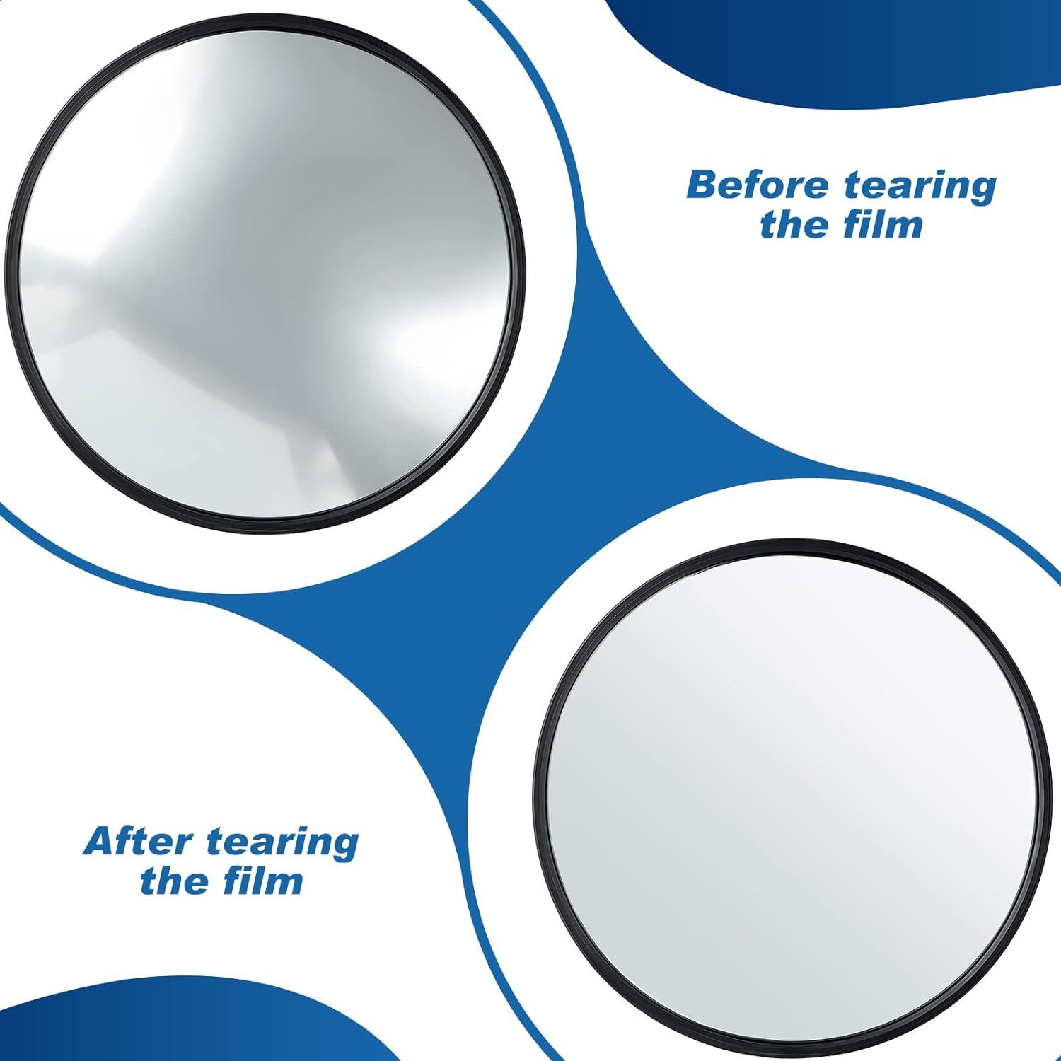 1Pcs Convex Mirror Acrylic Safety Security Traffic Corner Mirrors Adjustable Wide Angle View with Fixing Bracket for Indoor Outdoor Garage School Classroom Warehouse(12 Inch) - Image 4
