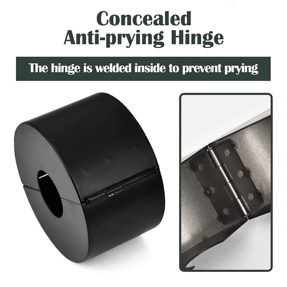 Door Knob Lockout Device, Cover to Disable The Doorknob/Faucet/Valve, Prevents Turning of Door Knob and Access to Keyhole, Prevents Operating The Knob (Without Padlock) - Image 4