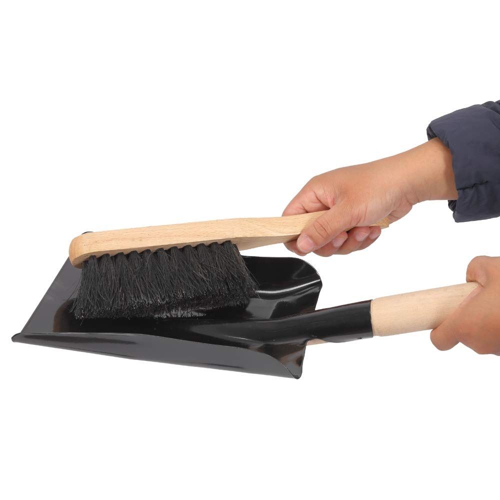 Hearth Tidy Set, Fireplace Shovel and Brush, Fireplace Tool Set, Metal Brush Pan Set, Fireplace Tools, Firepit Tools - Image 3