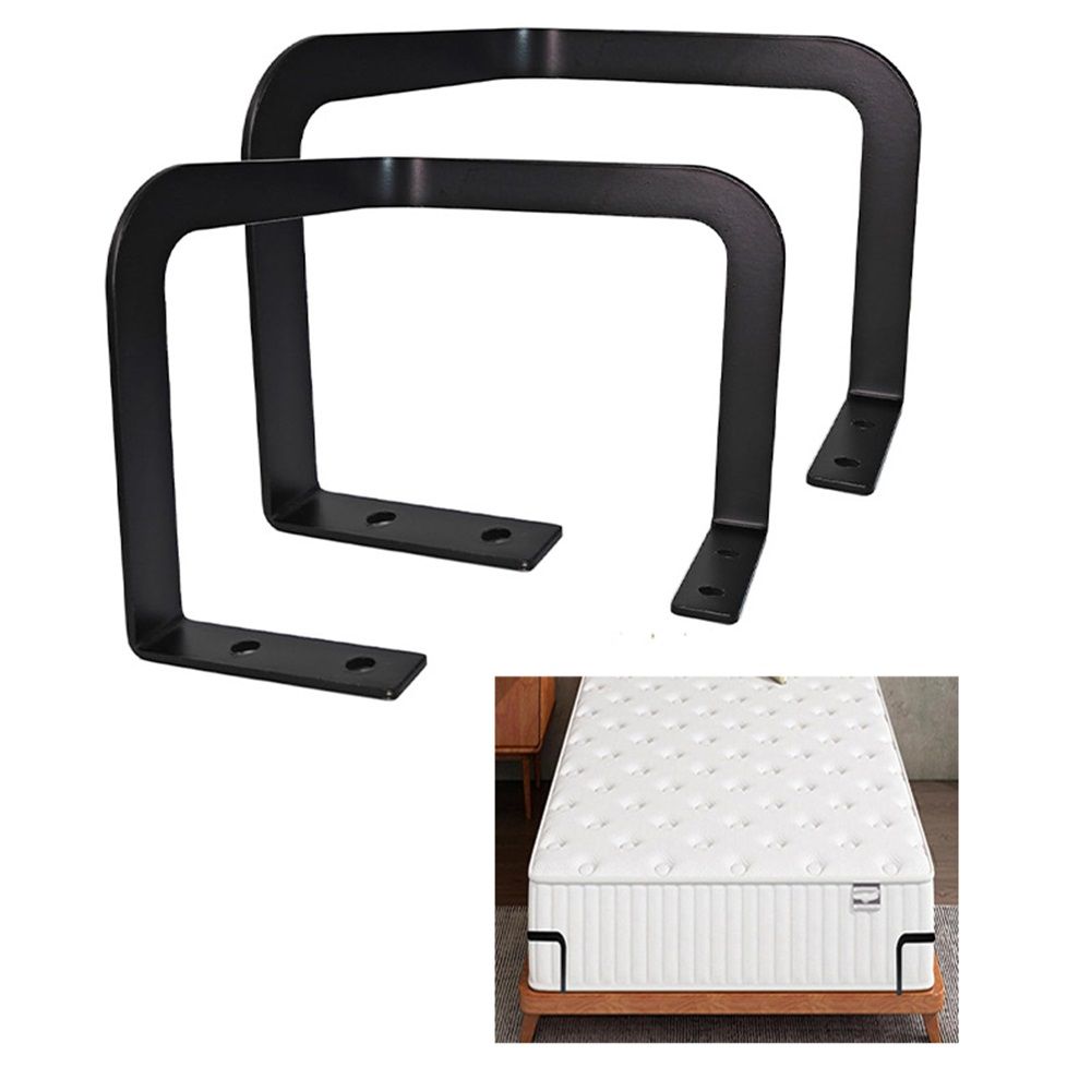 Extra Tall Mattress Corner Retainer Bar Bracket  2Pcs Keeping Mattress from Sliding for Wood Platform Beds,Mattress,Mattress Mattress Slide Stopper Mattress Rails - Image 2