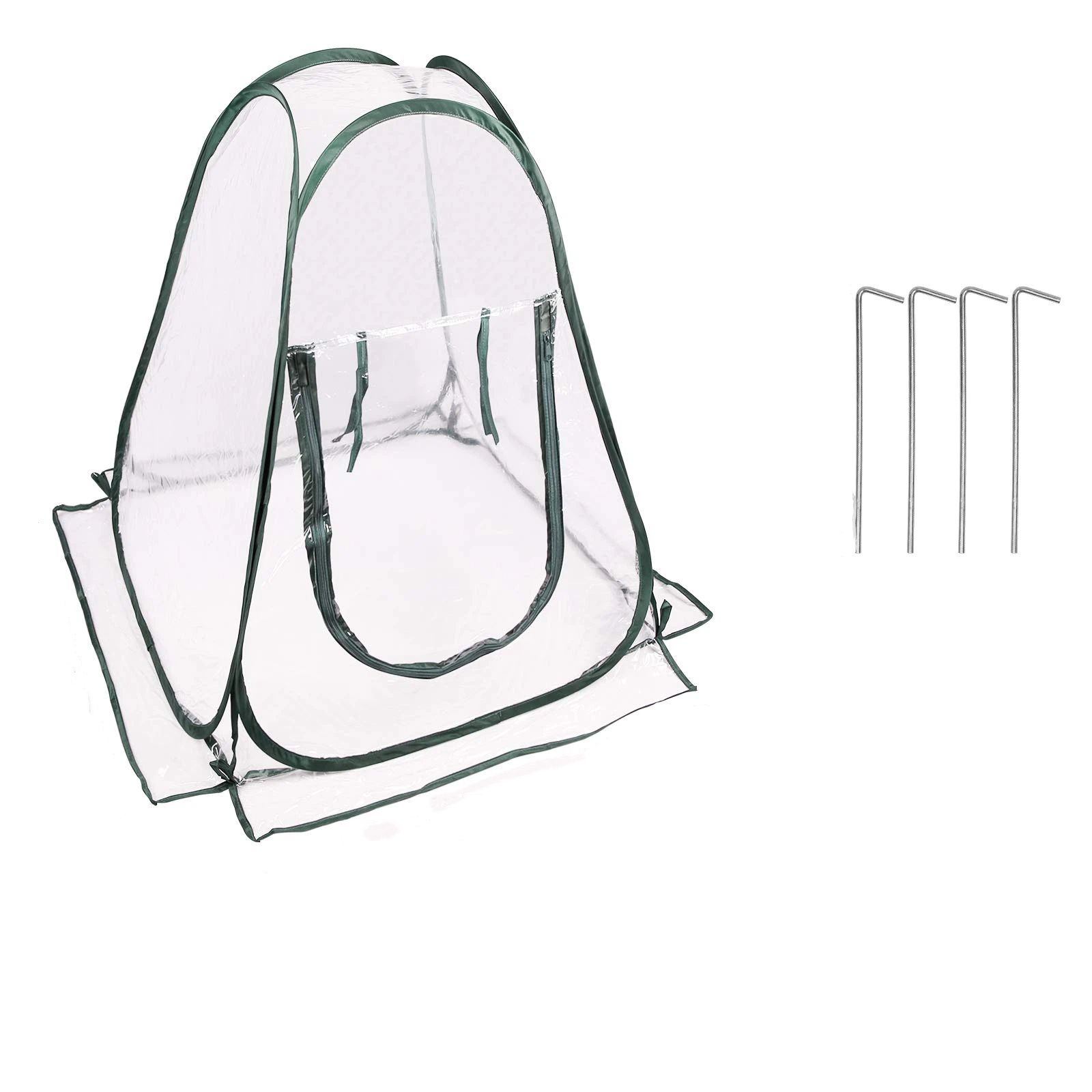 Pop Up Greenhouse Cover Flower House Mini Gardening Plant Flower Sunshine Room Room,Backyard PVC Greenhouse Cover for Cold Frost Protector Gardening Plants(70*70*80cm) - Image 1
