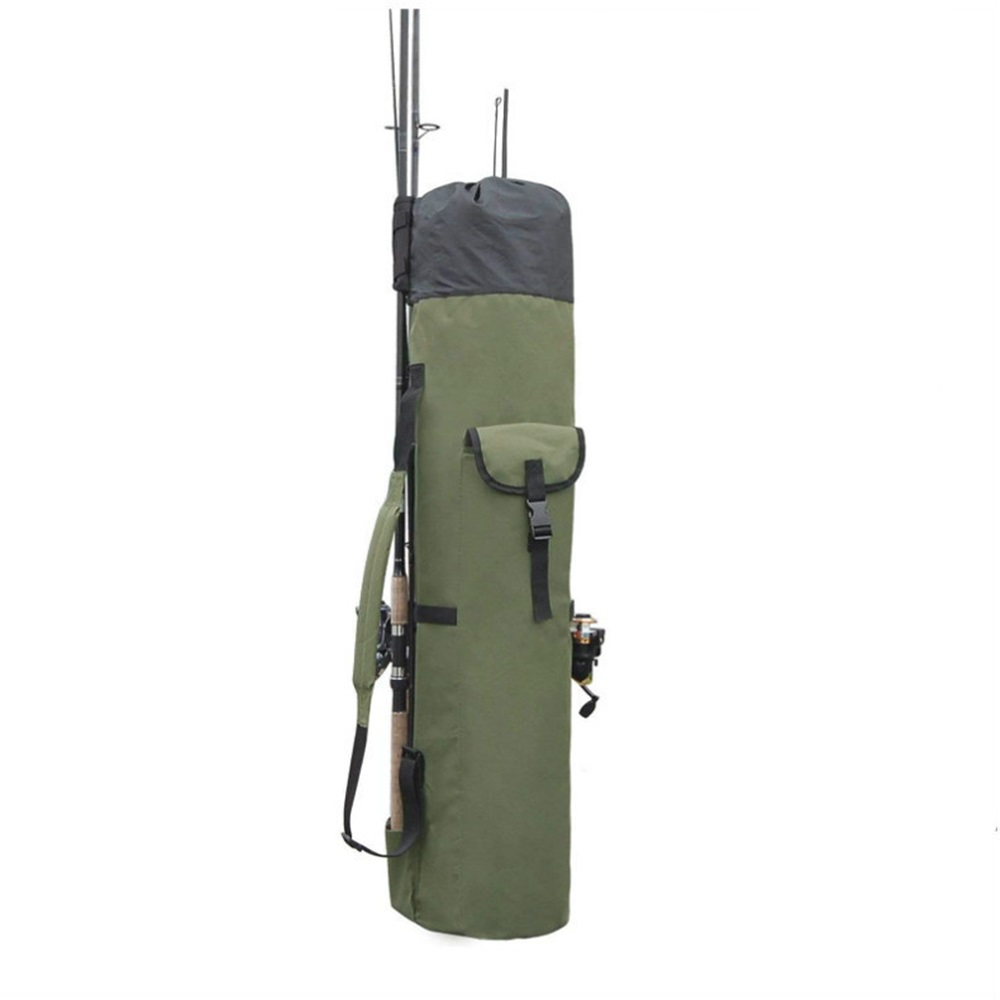 600D Oxford Fabric Fishing Rod Carrier - Pole Bag Reel Organizer Case Storage for Gear, Travel - Gifts for Men, Family（olive drab）Excluding fishing rod - Image 2