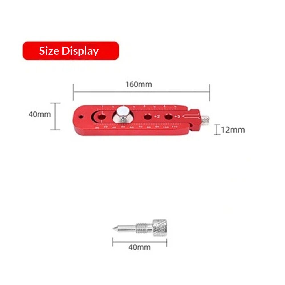 Woodworking Aluminum Alloy Circular Drawing Tool, Fixed-Point Marking Gauge Woodworking Compass Scribe Adjustable Drawing Circle Ruler Drawing Ruler Carpenter Tools (165 ) - Image 5