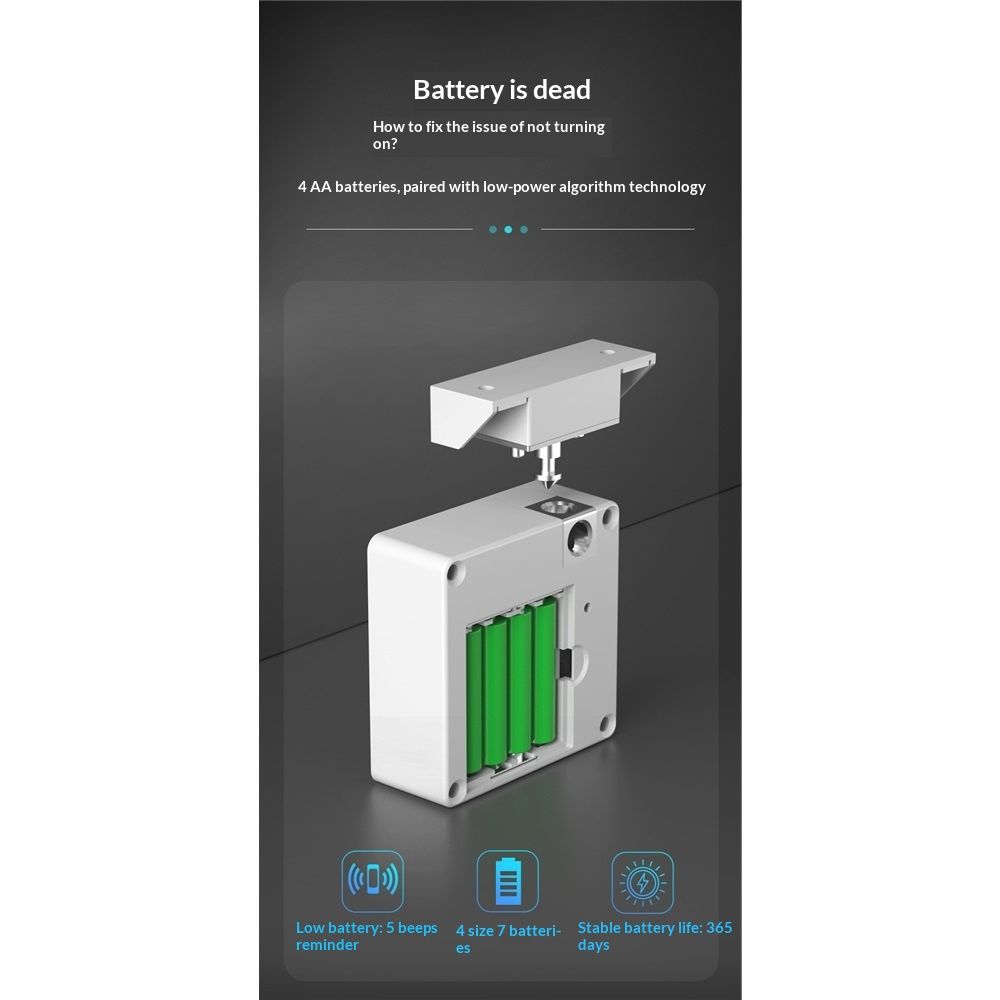 Drawer Lock  Works , Smart Cabinet Locks  Hidden Magnetic Lock Locker, for Secret Storage Compartment Furniture,NFC Wooden Cupboard Wardrobe - Image 4