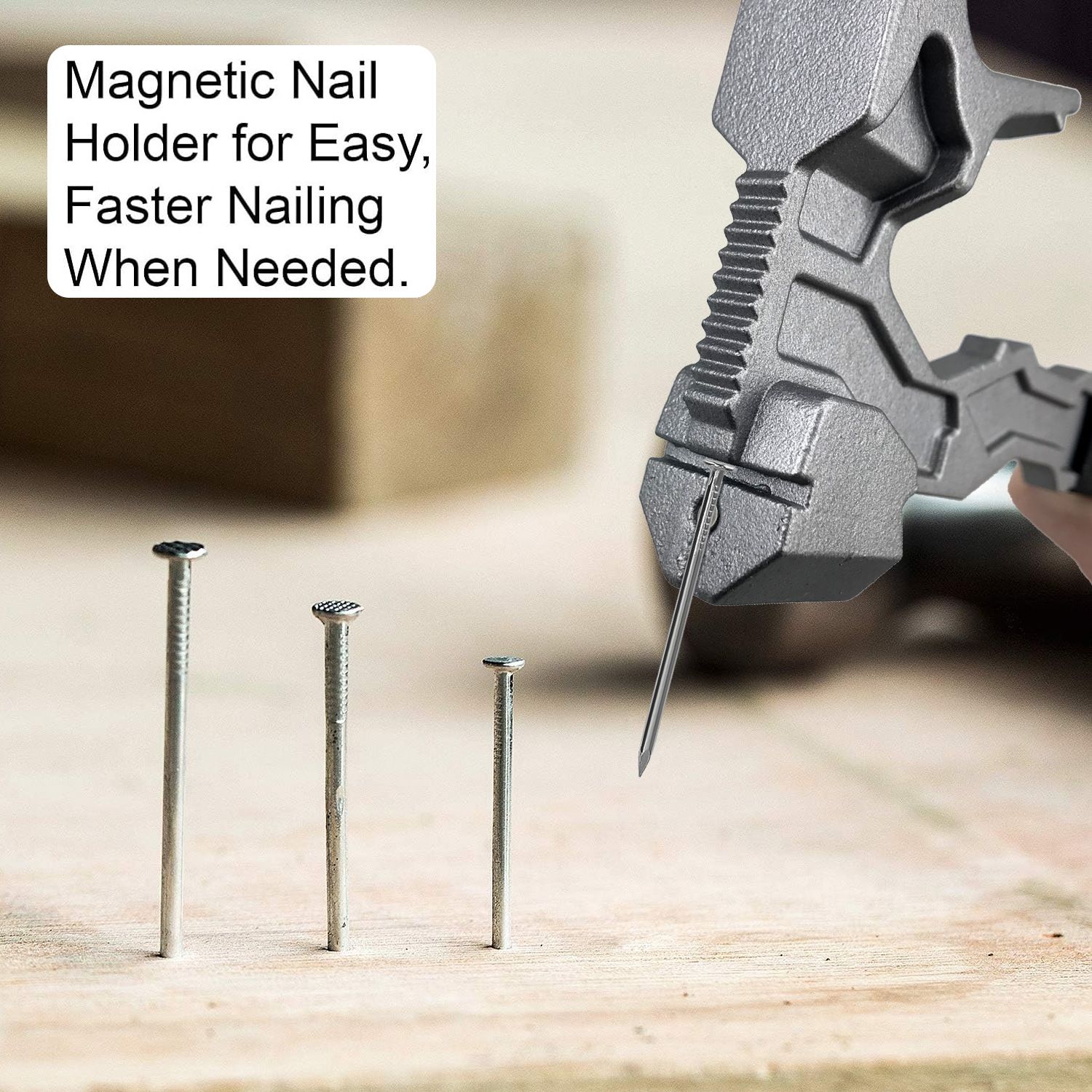 15 Inch Multi-Function Demolition Tool, Hammer, Nail Puller, Multi-Use, Heavy Duty Construction, DIY Hand Tools - - Image 3