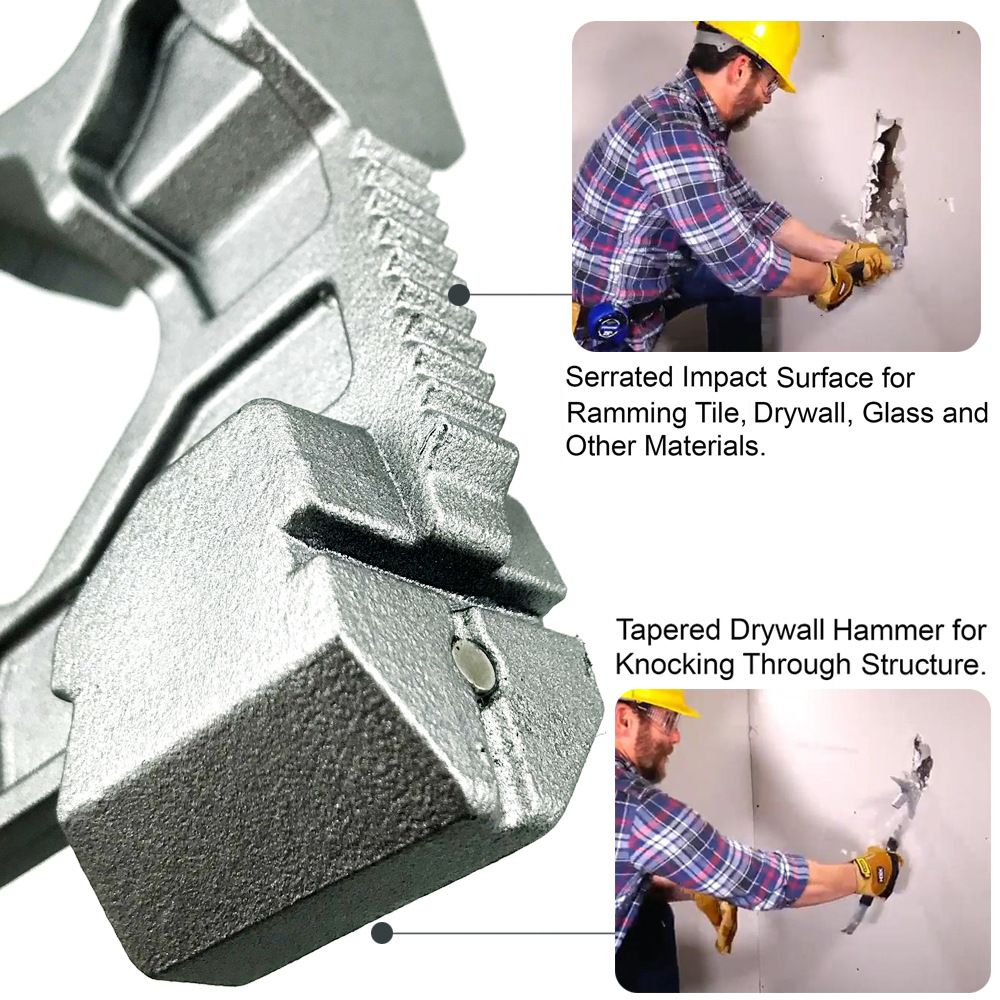 15 Inch Multi-Function Demolition Tool, Hammer, Nail Puller, Multi-Use, Heavy Duty Construction, DIY Hand Tools - - Image 4