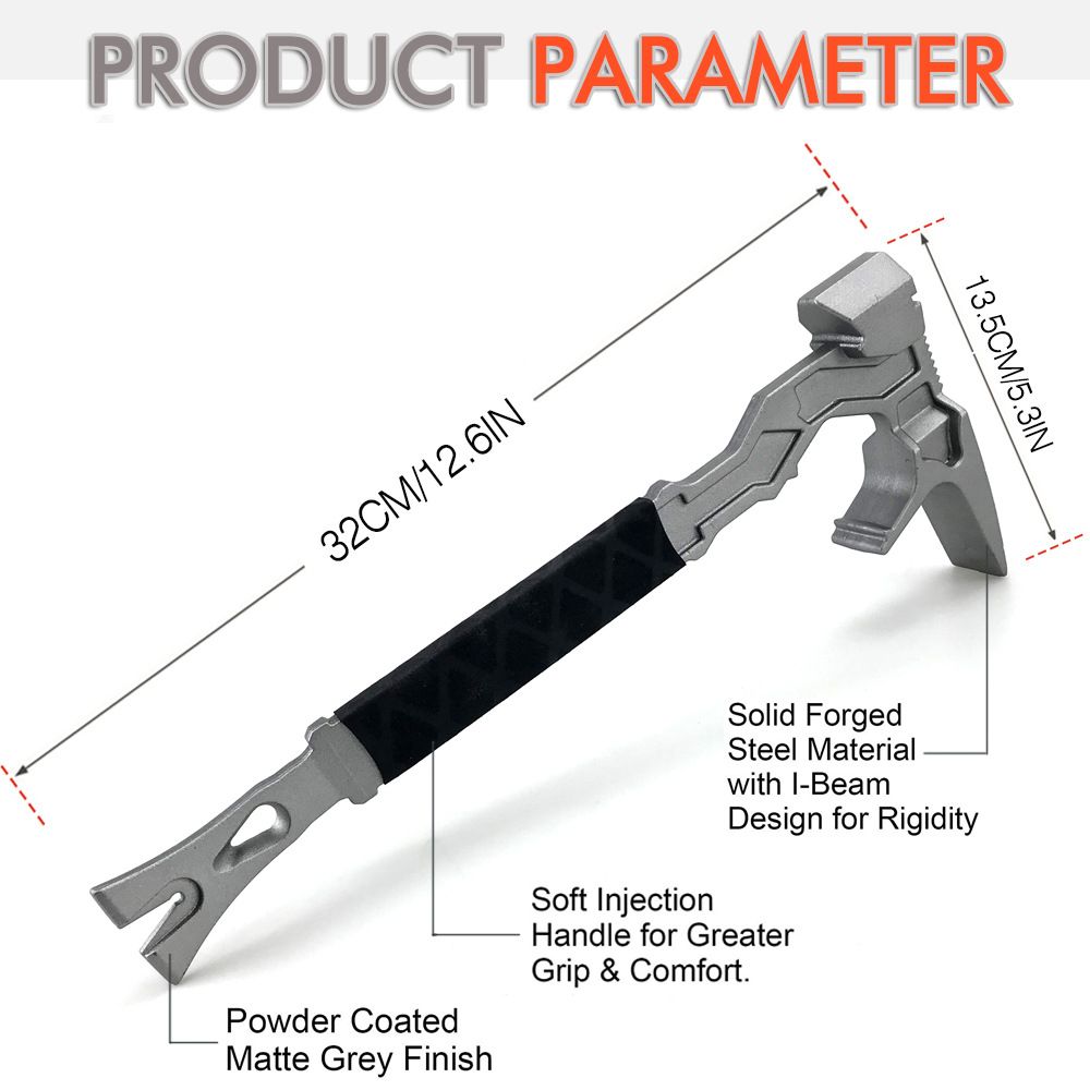 15 Inch Multi-Function Demolition Tool, Hammer, Nail Puller, Multi-Use, Heavy Duty Construction, DIY Hand Tools - - Image 5