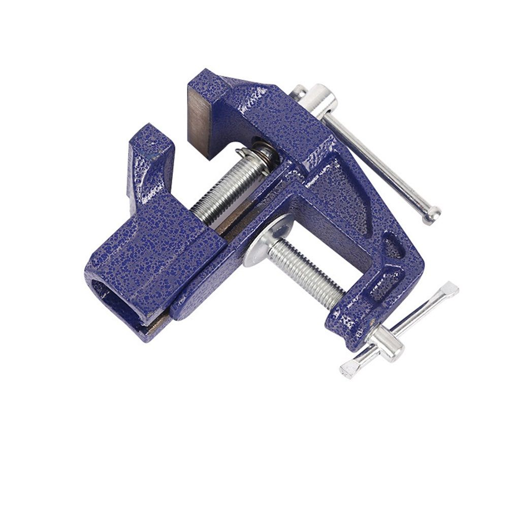 Mini Table Clamp,Small Bench Vice, Upgraded cast steel manufacturing Jewelers Hobby Clamps Craft Repair Tool Portable Work Bench Vise（ 60 blue,） - Image 1