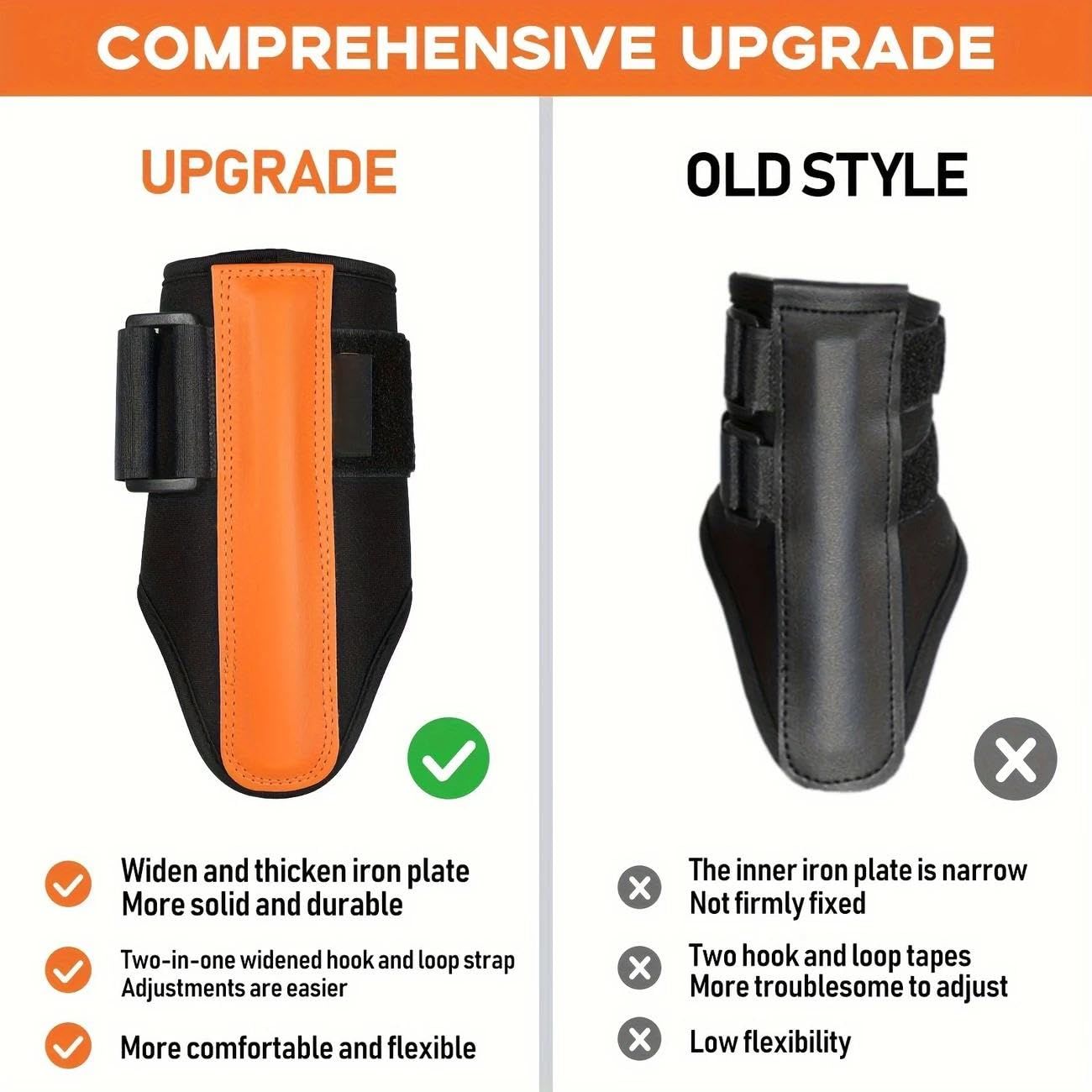 Golf Swing Training Kit with Wrist Stabilizer & Arm Support Band - Improve Posture, Accuracy & Power for Men Women Golfers orange - Image 4