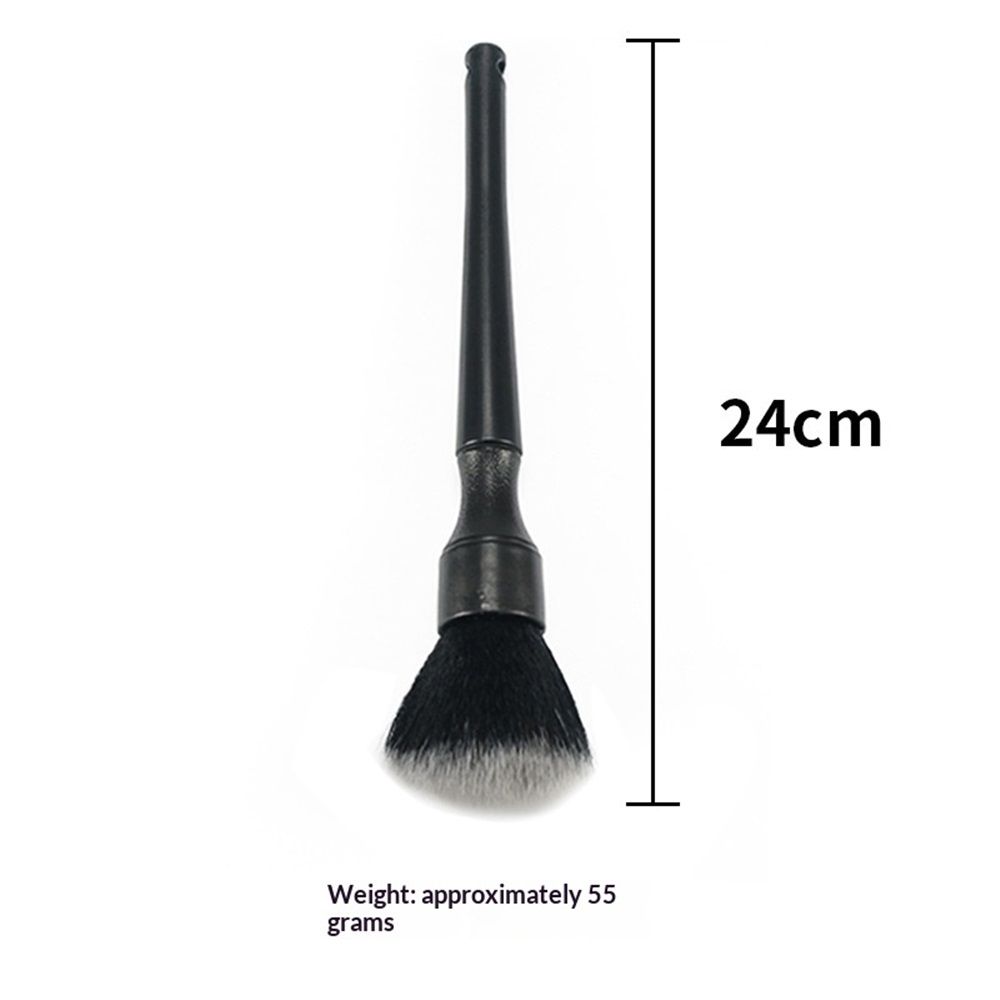 Detailing Brush - Ultra-Soft Bristles, Comfortable Grip and Scratch-Free Cleaning for Exterior, Interior, Emblems, Badges, and Instrument/Guage Panels. (black, Long) - Image 5