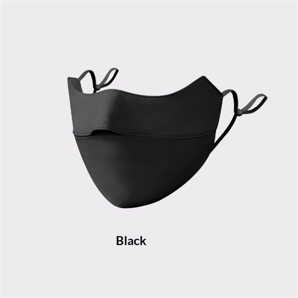 2 pack UV Face Covering UPF 50+ Women Breathable Mask Sun Protection Reusable Outdoor, Protection Golf Sports Face Mask for Women (black) - Image 2