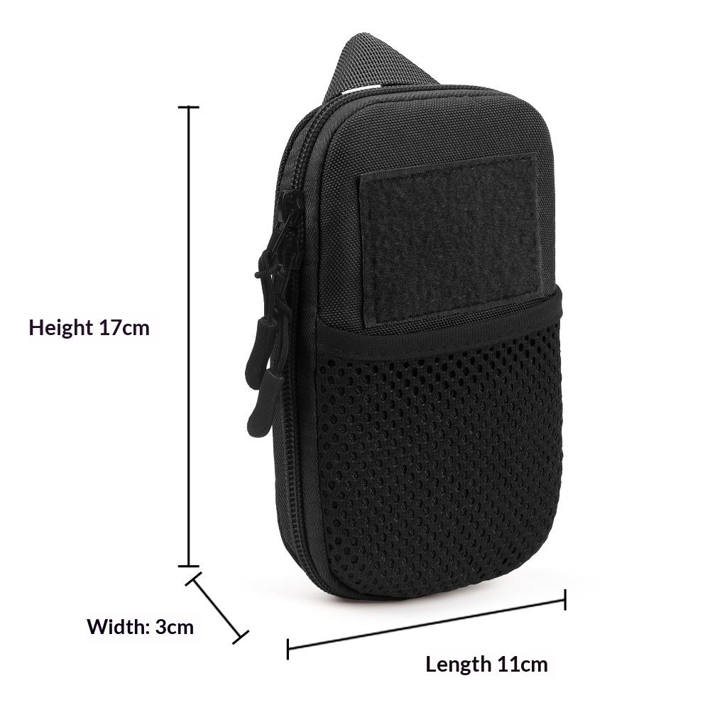 2 pack Dog Treat Pouch Pet Trainning Waist Bag Portable Food Snack Small Item Storage Holder Bag Hook Design Pet Training Reward Pouch Bait Sack Mini Puppy Snack Carrier Container Pockets (BLACK) - Image 4